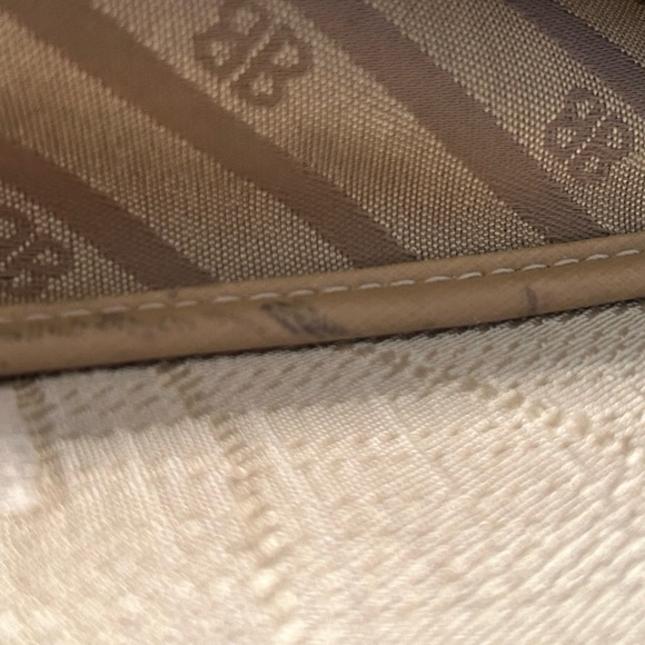 Balenciaga Monogram Fabric Vintage Shoulder Crossbody Flap Bag Beige Leather - Picture 2 of 11